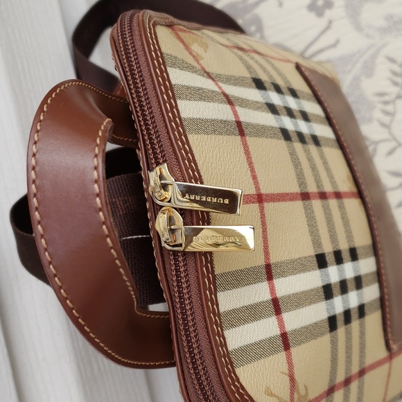 BURBERRY HAYMARKET CHECK VINTAGE BACKPACK - Picture 3 of 14